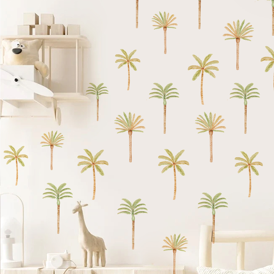 Baby Nursery Accessories - Boho Coconut Palm Tree Wall Sticker