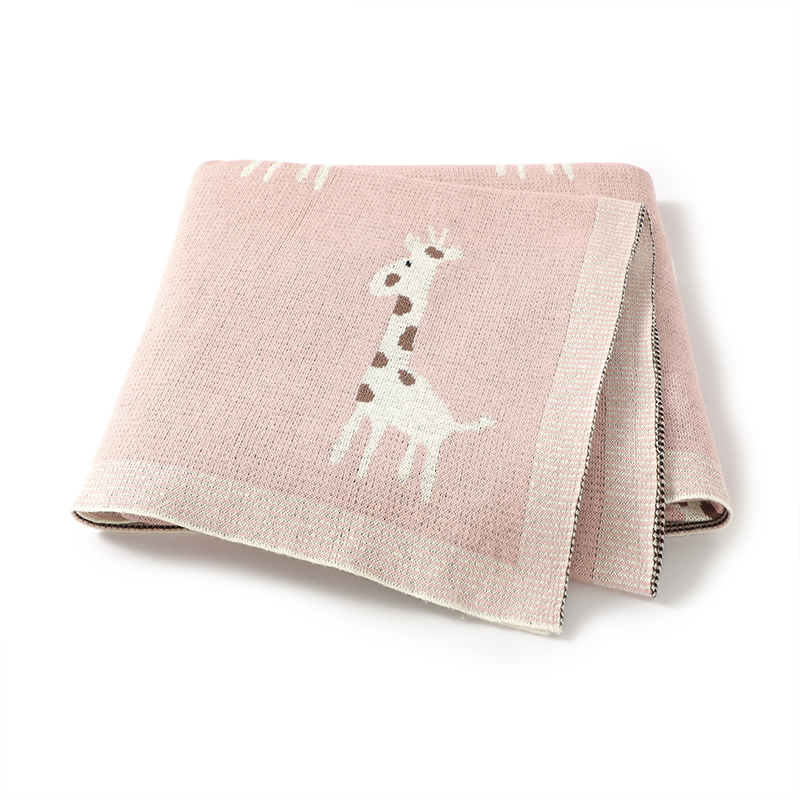 Baby Nursery Boy - Cotton Knitted Baby Blanket Newborn Boys
