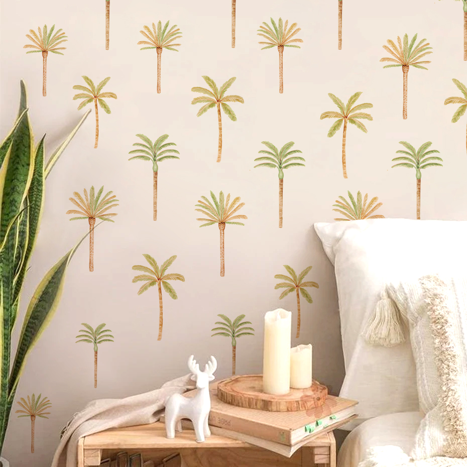 Boho Coconut Palm Tree Wall St - Baby Nursery Accessories 评论和价格