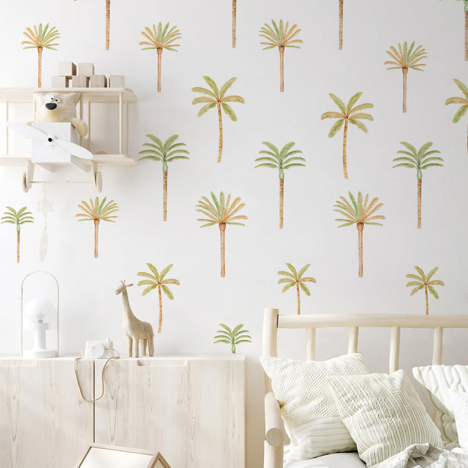 Boho Coconut Palm Tree Wall St - Baby Nursery Accessories 评论和价格