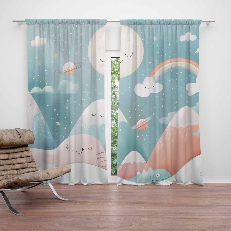 Mountain Rainbow Baby Nursery  - Baby Nursery Blackout Curtains 评论和价格
