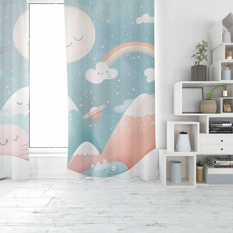 Mountain Rainbow Baby Nursery  - Baby Nursery Blackout Curtains 评论和价格