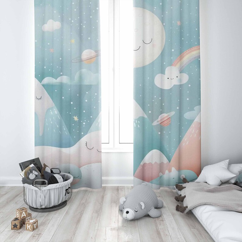 Mountain Rainbow Baby Nursery  - Baby Nursery Blackout Curtains 评论和价格