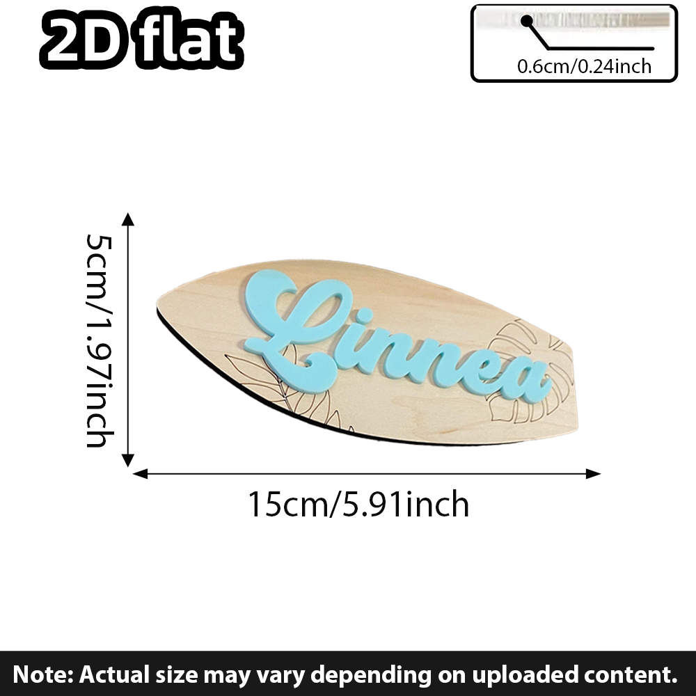 Surfboard Baby Name Signboard  - Baby Nursery Wall 评论和价格