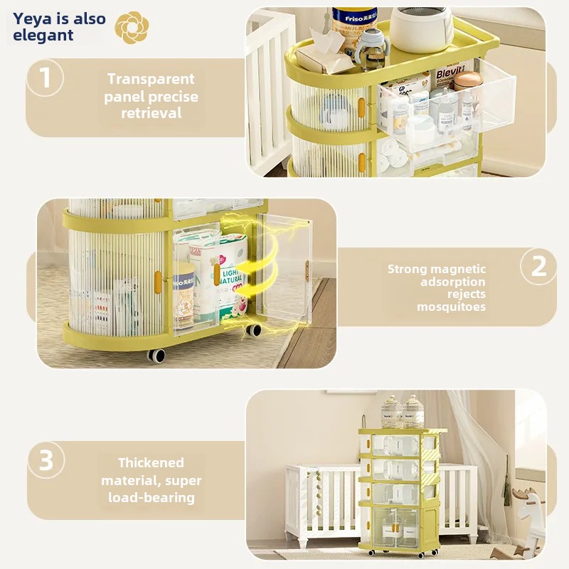 Folding Baby Storage Rack Trol - Baby Nursery Hooks 评论和价格