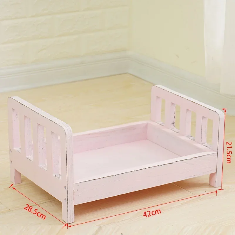 Infant Posing Sofa Retro Wood  - Baby Nursery Boy 评论和价格