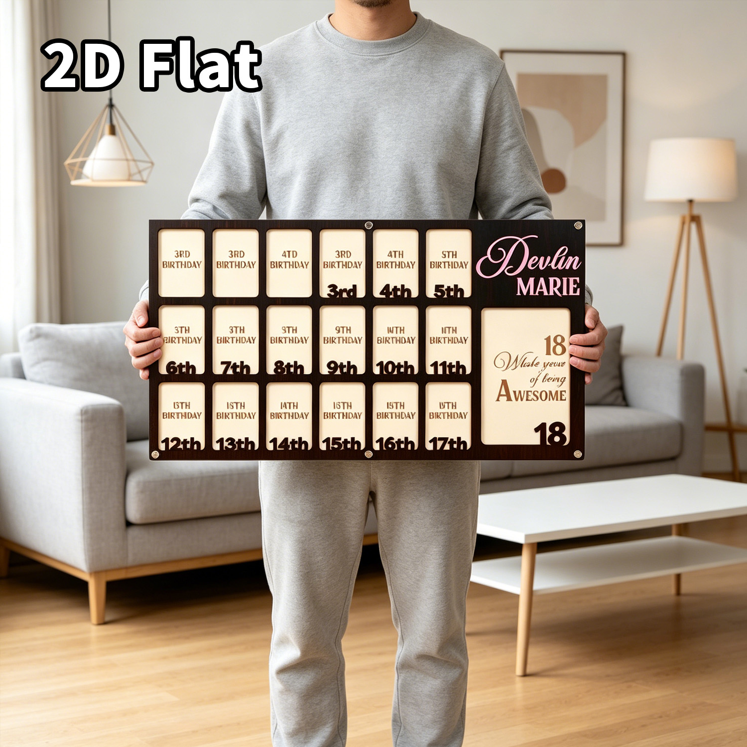 1Pc Custom Grade Photo Frame W - Baby Nursery Wall 评论和价格