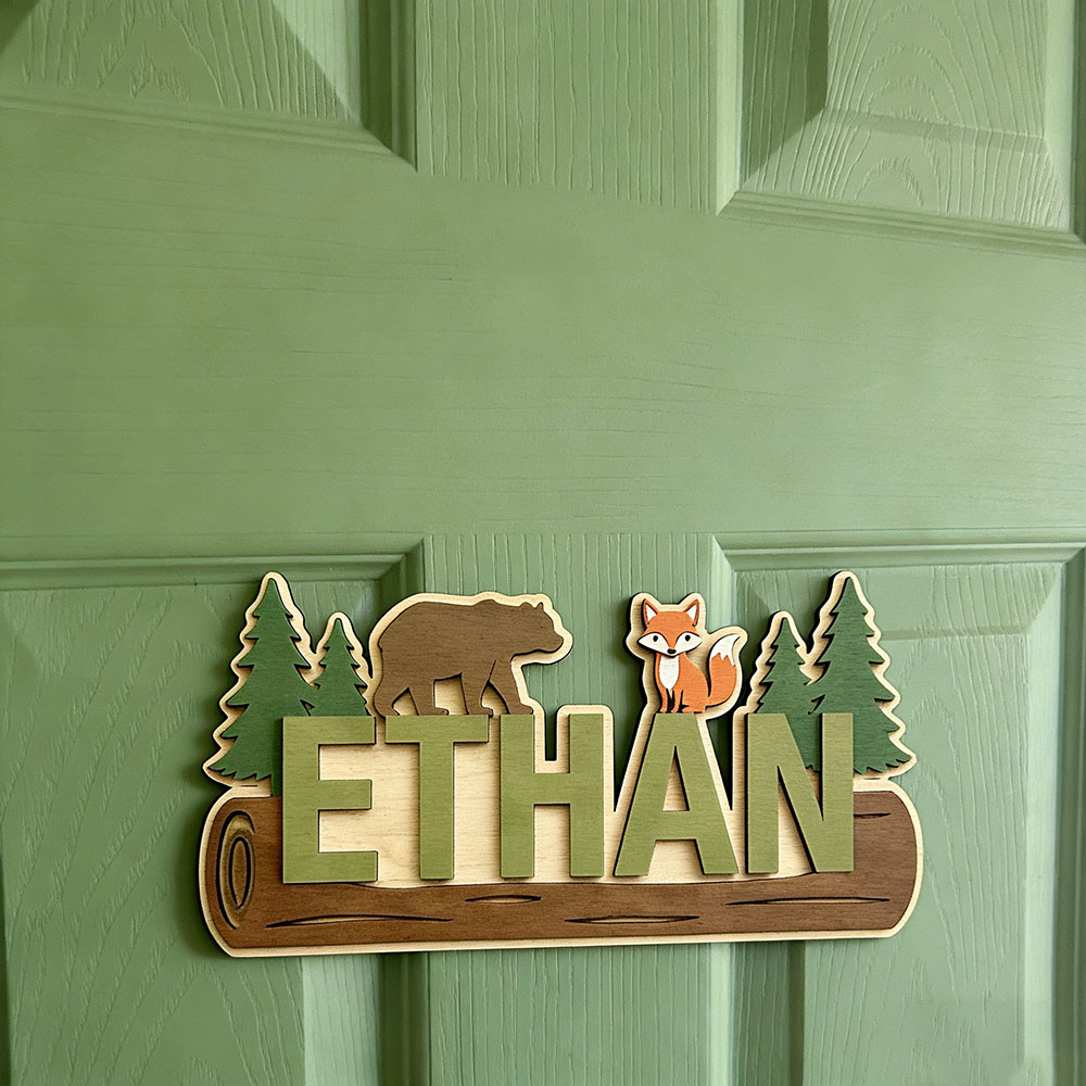 Woodland Forest Animal Persona - Baby Nursery Wall 评论和价格