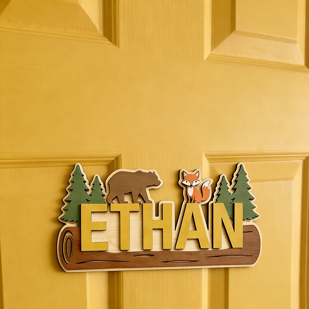 Woodland Forest Animal Persona - Baby Nursery Wall 评论和价格