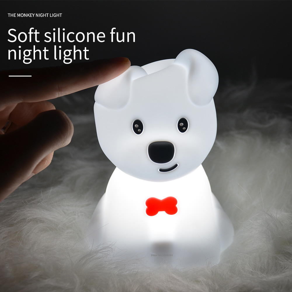 Dog LED Night Light Touch Sens - Baby Nursery Night Light 评论和价格