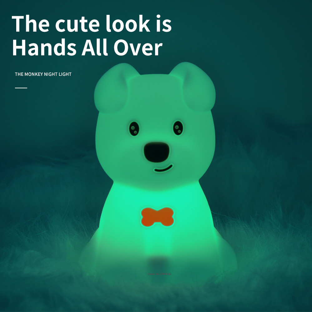 Dog LED Night Light Touch Sens - Baby Nursery Night Light 评论和价格