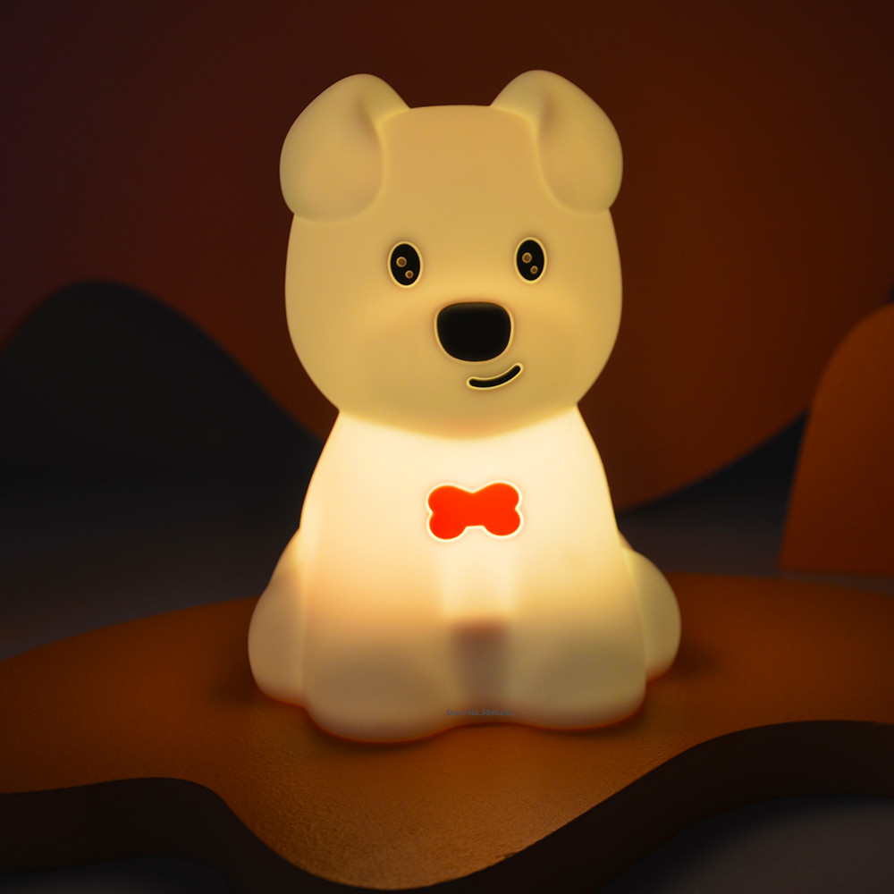 Dog LED Night Light Touch Sens - Baby Nursery Night Light 评论和价格