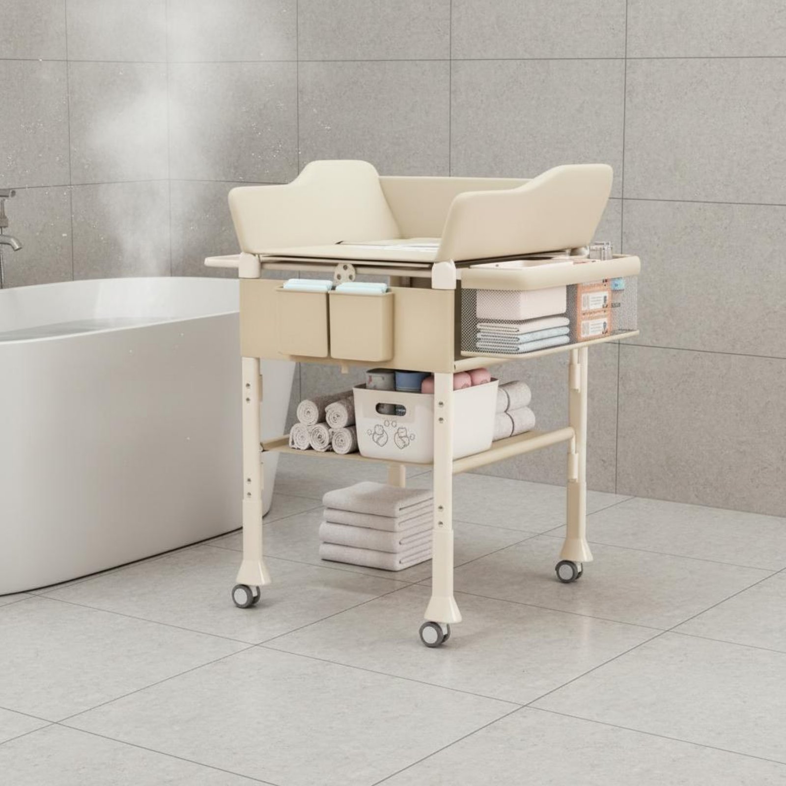 Baby Bath Changing Table Combo - Baby Nursery Furniture 评论和价格