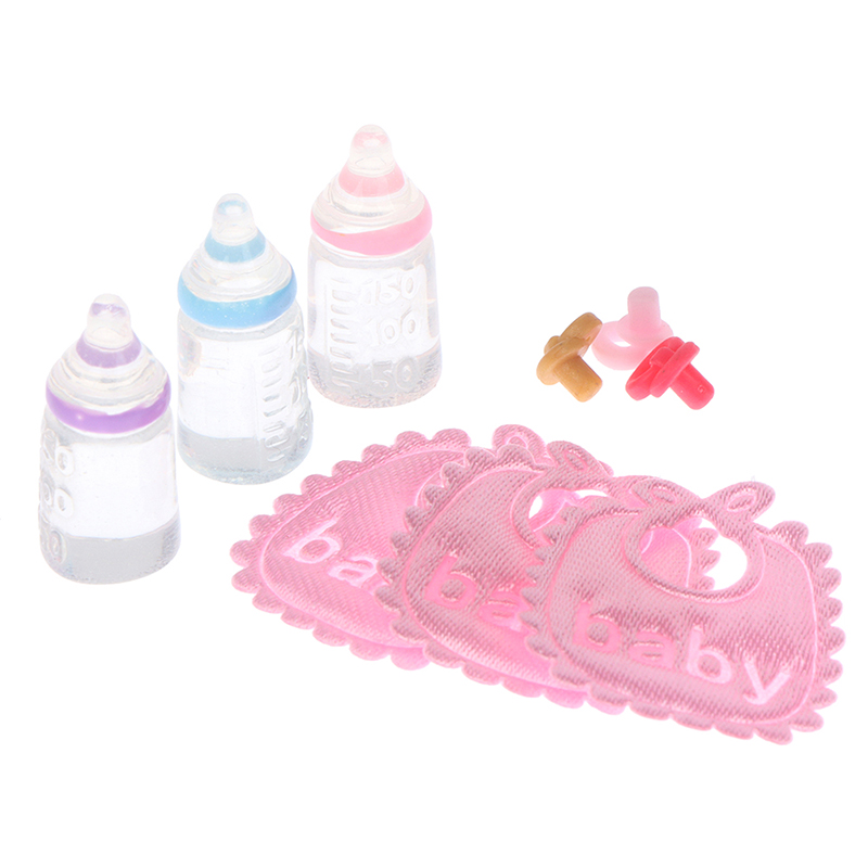 3PCS 1:12 Dolls House Miniatur - Baby Nursery Accessories 评论和价格