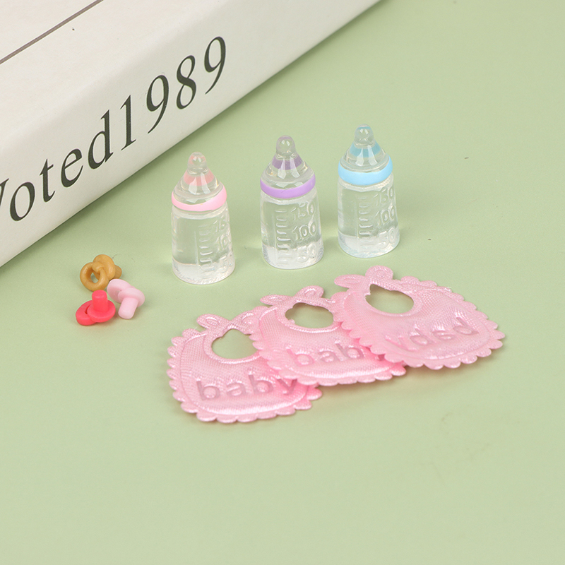 3PCS 1:12 Dolls House Miniatur - Baby Nursery Accessories 评论和价格