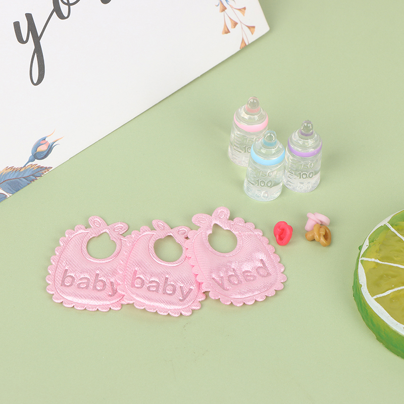3PCS 1:12 Dolls House Miniatur - Baby Nursery Accessories 评论和价格