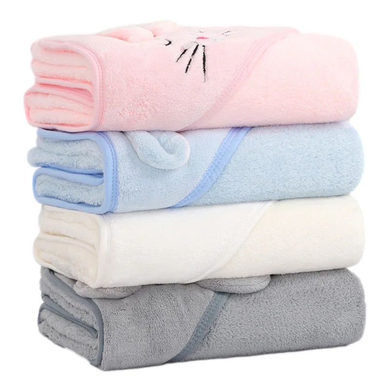 Cartoon Animal Baby Bath Towel - Baby Nursery Accessories 评论和价格