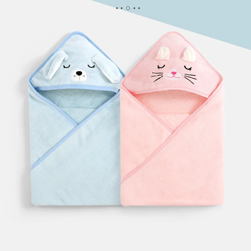 Cartoon Animal Baby Bath Towel - Baby Nursery Accessories 评论和价格