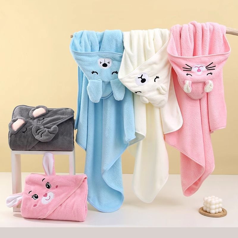 Cartoon Baby Bath Towels Soft  - Baby Nursery Accessories 评论和价格