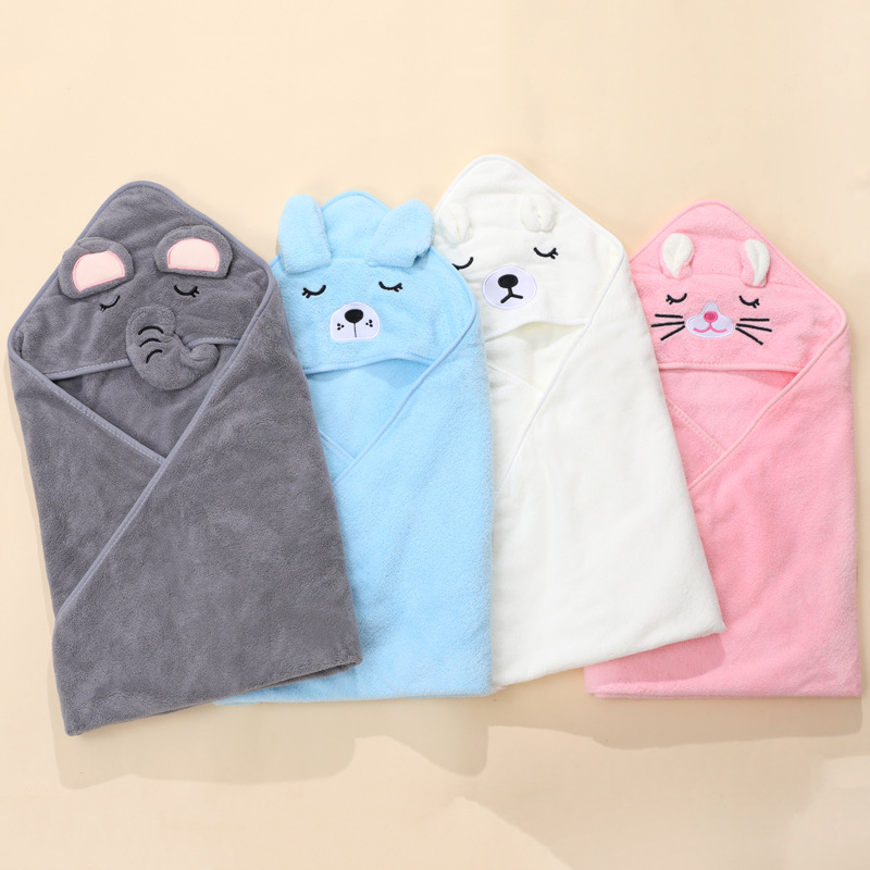 Cartoon Baby Bath Towels Soft  - Baby Nursery Accessories 评论和价格