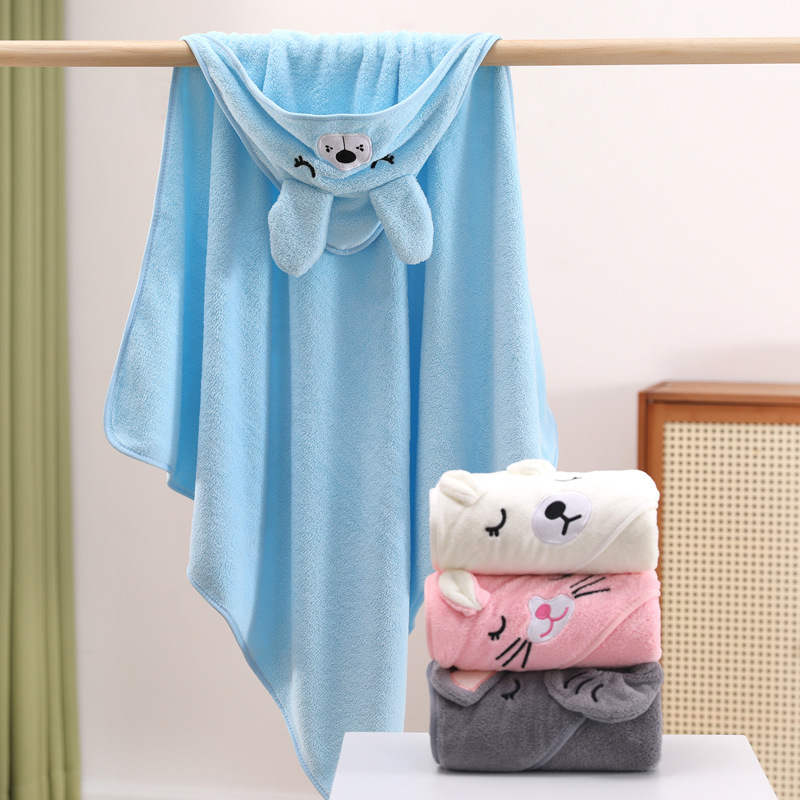 Cartoon Baby Bath Towels Soft  - Baby Nursery Accessories 评论和价格