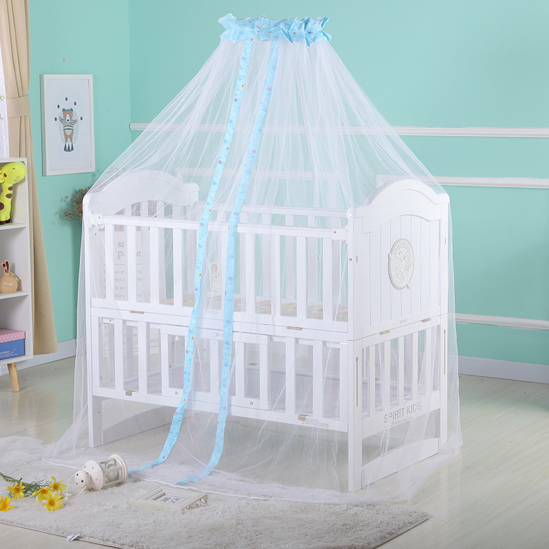 Mosquito Nets White Blue Baby  - Baby Nursery Accessories 评论和价格