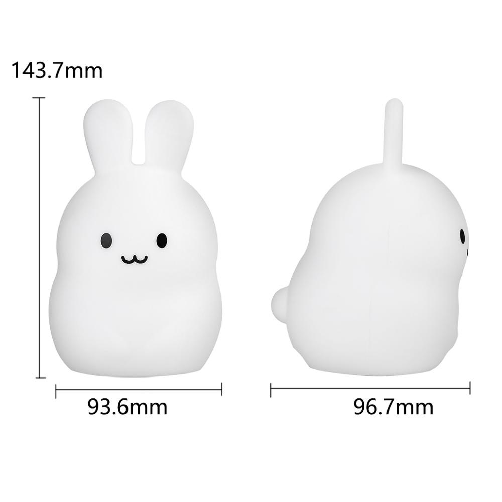 Touch Sensor Rabbit Night Ligh - Baby Nursery Night Light 评论和价格