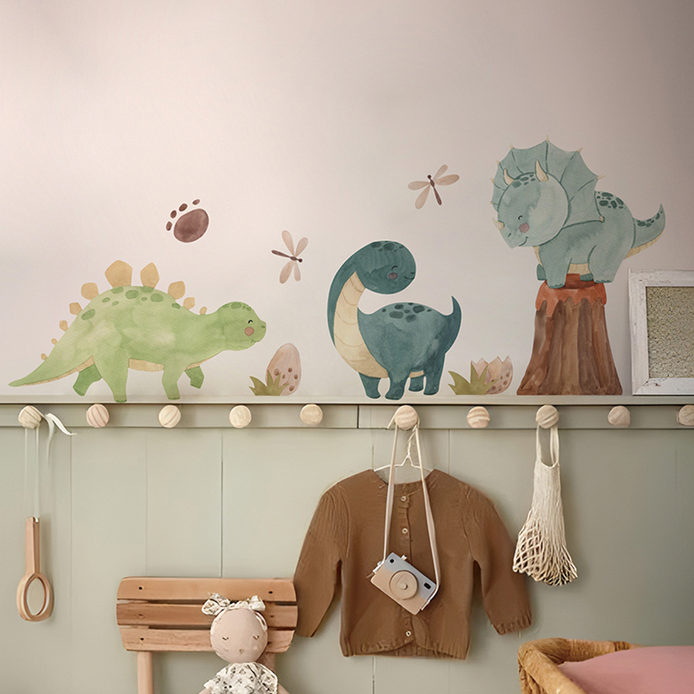 Dinosaur Wall Decals, Dino Alp - Baby Nursery Accessories 评论和价格