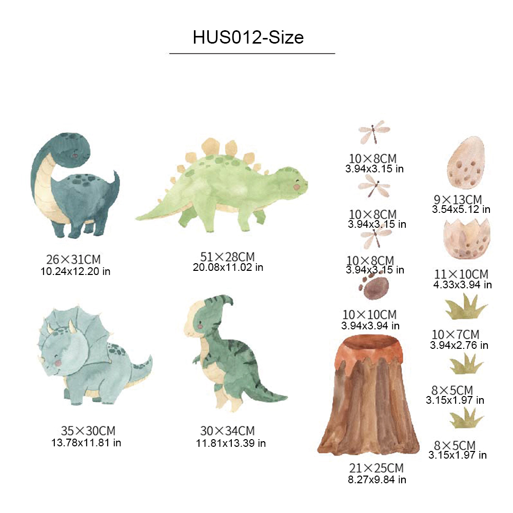 Dinosaur Wall Decals, Dino Alp - Baby Nursery Accessories 评论和价格