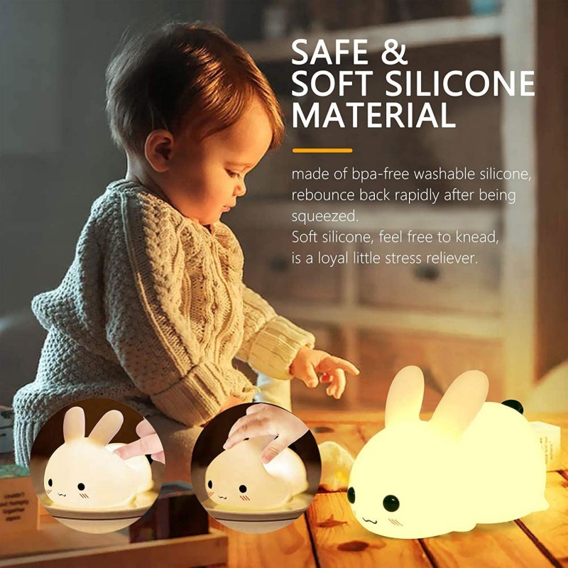 LED Rabbit Night Light Remote  - Baby Nursery Night Light 评论和价格