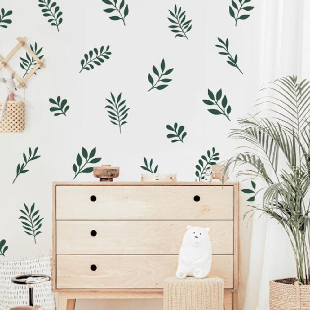 41Pcs Botanical Leaf Wall Stic - Baby Nursery Furniture 评论和价格