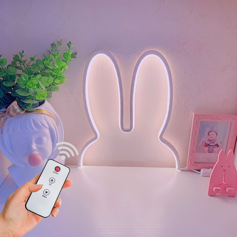 Cute Led Rabbit Wall Lights US - Baby Nursery Night Light 评论和价格