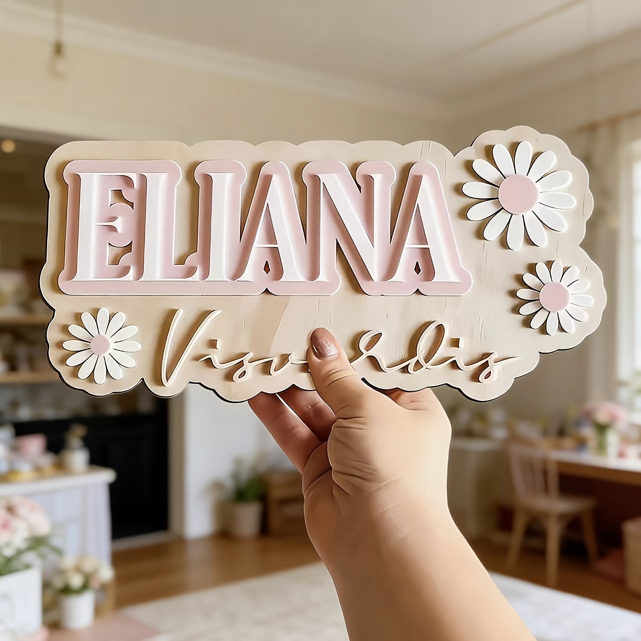 Customizable Daisy Accent Doub - Baby Nursery Accent Wall 评论和价格
