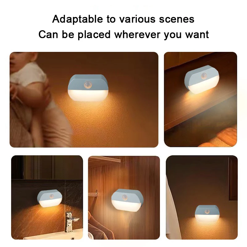 LED Human Body Sensing Night L - Baby Nursery Night Light 评论和价格