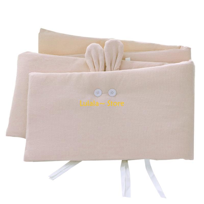Y4QA 200x32cm Baby Cot Bumper  - Baby Nursery Boy 评论和价格
